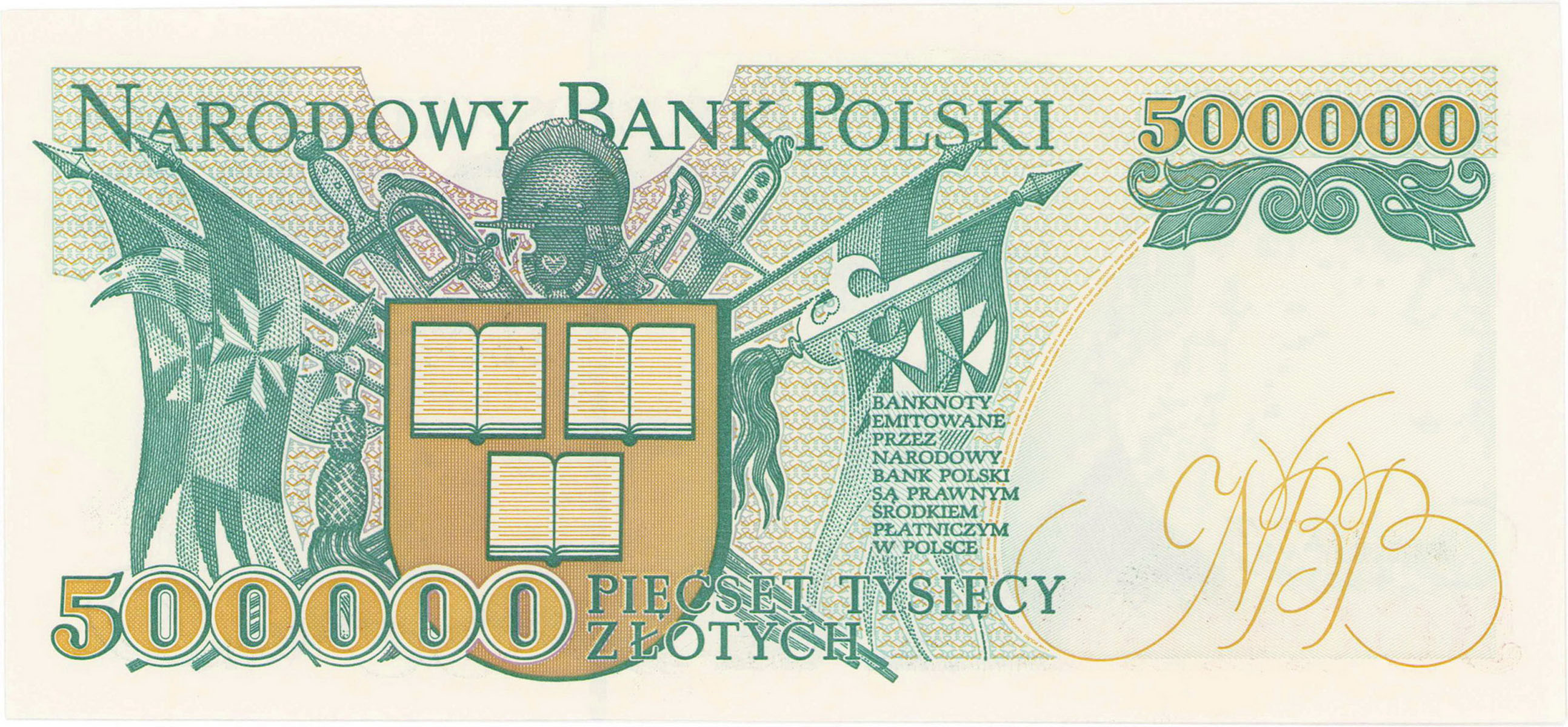 500.000 złotych 1993 seria A - RZADKI